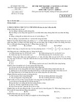 Đề và ĐA thi thử ĐH- CĐ CN VT 2010