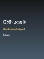 CS193P - Lecture 10 - iPhone Application Development Performance pps