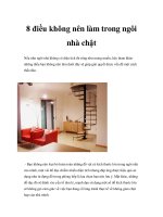 8 điều không nên làm trong ngôi nhà chật ppsx