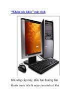 “Khám sức khỏe” máy tính docx