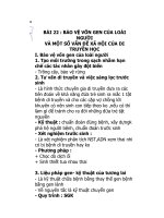 BÀI 22 : BẢO VỆ VỐN GEN CỦA LOÀI NGƯỜI pptx