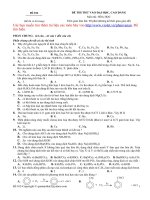 Đề thi thử môn hóa đề 10