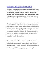 Kinh nghiệm sắp xếp và lưu trữ kho ảnh số pptx