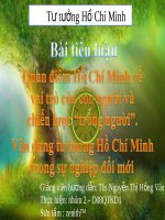 Tư tưởng Hồ Chí Minh về con người. potx