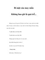 Bí mật của may mắn - Phần 2 ppsx