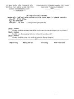 KẾT THÚC MÔN CƠ CẤU TRỤC KHUỶU THANH TRUYỀN