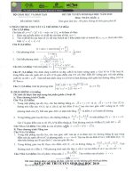 ĐỀ & ĐÁP ÁN ĐỀ THI TUYỂN SINH ĐẠI HỌC 2010 MÔN TOÁN