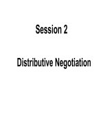 distributive negotiation