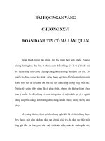 BÀI HỌC NGÀN VÀNG - CHƯƠNG XXVI doc