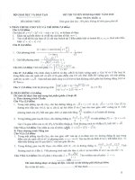 Đề + Đáp án Khối A môn Toán 2010