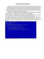 Hướng dẫn cài Win XP