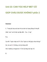 Unit 22: CAN YOU HELP ME? potx