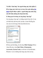 Vài điều “nằm lòng” cho người dùng máy tính (phần 2) pot