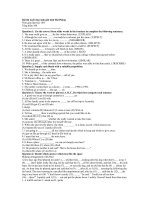 Đề thi HSG tiếng anh