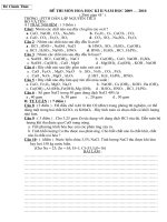 de thi hoa 8 kì lán