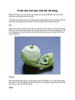 8 trái cây cho bạn một làn da sáng pot