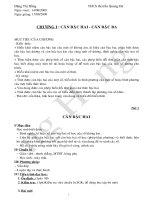 Đại số 9 học kỳ I