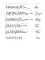 FORMS / TÊNS Ò THE VẺBS