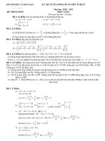 DỀ VÀ DAP AN TPHCM