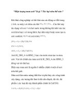 “Hiện tượng mưa axit” là gì ? Tác hại như thế nào ? ppsx