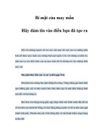 Bí mật của may mắn - Phần 7 doc