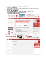 Thanh toán cước điện thoại qua internetbanking của Techcombank