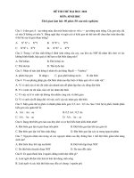 ĐỀ ĐỀ XUẤT THI ĐH - SINH 2010