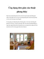 Ứng dụng đơn giản của thuật phong thủy Mục tiêu của thuật phong thủy là pps