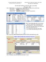 đề thi hết học phần môn Access cô giáo Quyên