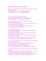 Trắc nghiệm Chuyển hóa VC và NL ( phần 5 ) pdf