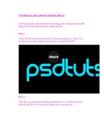 Tạo Hiệu Ứng Thủy Tinh cho Thiết Kế (phần 1) doc