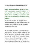 Xu hướng tất yếu của Mobile marketing Việt Nam pps