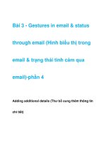 Bài 3 - Gestures in email & status through email -phần 3 pdf