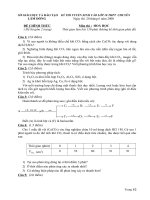 Đề và đáp án thi tuyển sinh lớp 10 THPT chuyên tỉnh Lâm Đồng môn Hóa học năm 2008