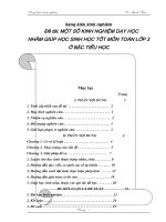 sáng kiến kinh nghiệm môn Toán lớp 3 rất hay