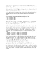 Bài tập lãi sất tín dụng doc