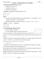 lY THUYET CHU DE 1 : TAP HOP