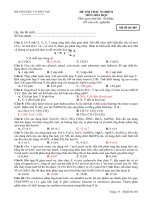 Đề thi trắc nghiệm môn hóa học, đề 2 ppsx