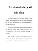 ''''Mẹ ơi, con không phải thần đồng'''' ppt
