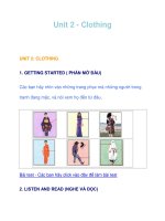 Unit 2 - Clothing pot