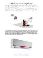 Một vài mẹo nhỏ sử dụng điều hòa pptx