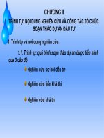 BÀI GIẢNG - LẬP DỰ ÁN - CHƯƠNG II doc