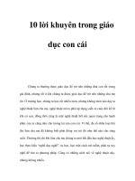 10 lời khuyên trong giáo dục con cái pptx