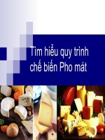 Tìm hiểu quy trình chế biến phomat pdf