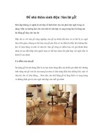 Để nhà thêm sành điệu: Sàn lát gỗ! docx