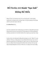 Để Firefox trở thành “bạn tình” không thể thiếu ppsx