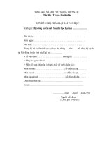 Mẫu đơn đề nghị chấm lại bài cao học pps