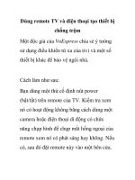 Dùng remote TV và điện thoại tạo thiết bị chống trộm pps