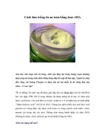 Cách làm trắng da an toàn bằng kem AHA pot