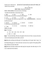 Khảo sát HSG Toán lớp 3 - khá hay